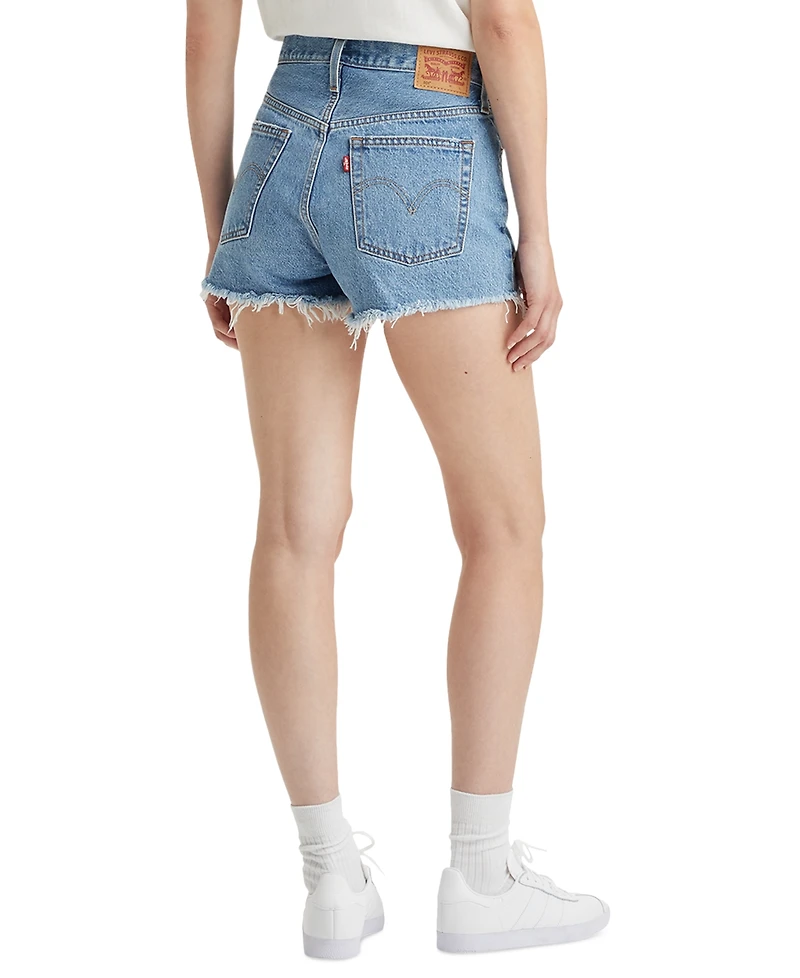Levi's Women's 501 Button Fly Cotton High-Rise Denim Shorts