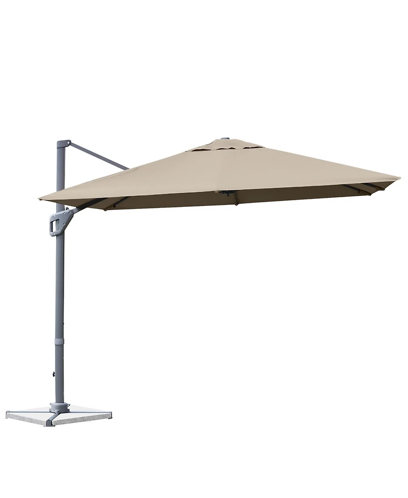Patio Offset Cantilever Umbrella Aluminum Rotation Tilt