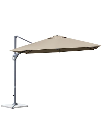 Patio Offset Cantilever Umbrella Aluminum Rotation Tilt
