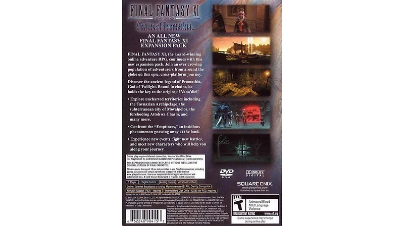Final Fantasy Xi Chains of Promathia Expansion Pack - PlayStation 2