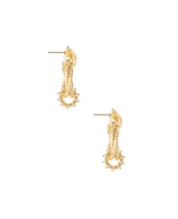 Ettika Mini Barrel Cubic Zirconia Earrings