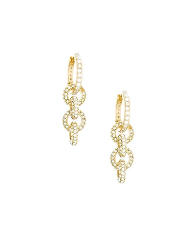 Ettika Multi-Ring Glass Dangle Earrings