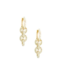 Ettika Multi-Ring Glass Dangle Earrings