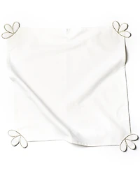 Coton Colors by Laura Johnson Deco Gold Corner Trim Napkin Set/4