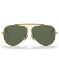 Ray-Ban Unisex Shooter Aviation Collection Sunglasses, RB313858-x 58