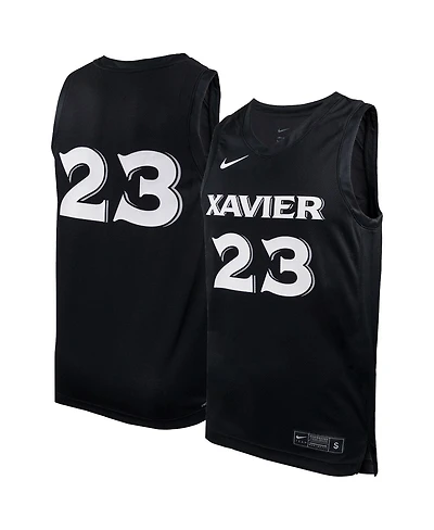 Men's Nike #23 Black Xavier Musketeers Replica Basketball Jersey