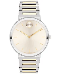 Movado Men's Bold Horizon Swiss Quartz Two Tone Stainless Steel Watch 40mm