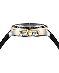 Salvatore Ferragamo Men's Swiss Chronograph Urban Black Silicone Strap Watch 43mm