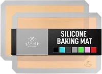 (2 Pack) Silicone Baking Mat Sheet Set - Reusable Baking Mat Nonstick