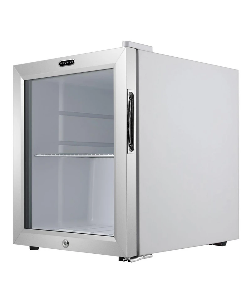 Whynter 62 Can Capacity Stainless Steel Beverage Refrigerator with Lock