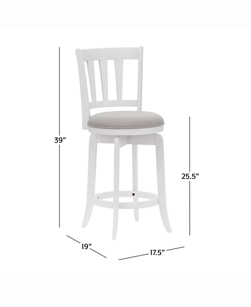 Hillsdale 39" Wood Presque Isle Furniture Counter Height Swivel Stool