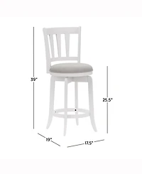 Hillsdale 39" Wood Presque Isle Furniture Counter Height Swivel Stool