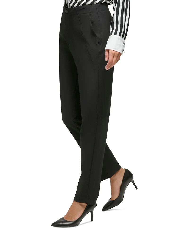 Karl Lagerfeld Paris Petite Straight-Leg Suiting Pants, First@Macy's