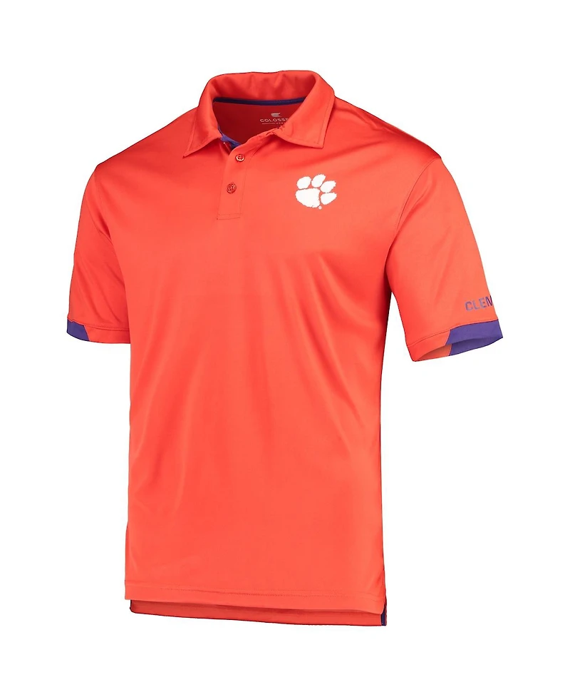 Men's Colosseum Orange Clemson Tigers Santry Polo Shirt