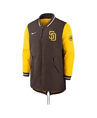 Men's Nike Brown San Diego Padres Authentic Collection Dugout Performance Full-Zip Jacket