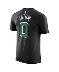 Men's Jordan Jayson Tatum Black Boston Celtics 2022/23 Statement Edition Name and Number T-shirt