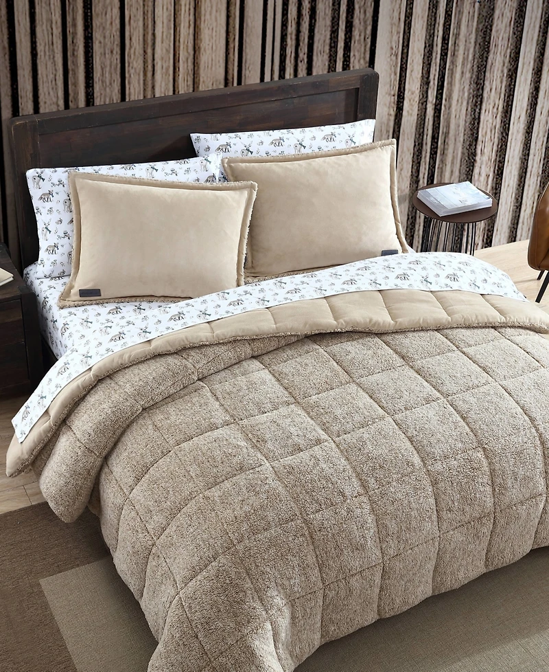 Eddie Bauer Sherwood Reversible Micro-suede Sherpa Comforter Set