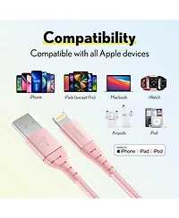 Overtime Apple MFi Certified iPhone 11/Xr/Se/10/8 6ft Charging Cable | Usb to Lightning Cable for iPhone