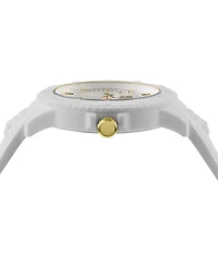 Versus Versace Men's 3 Hand Date Quartz Tokyo White Silicone Watch, 43mm