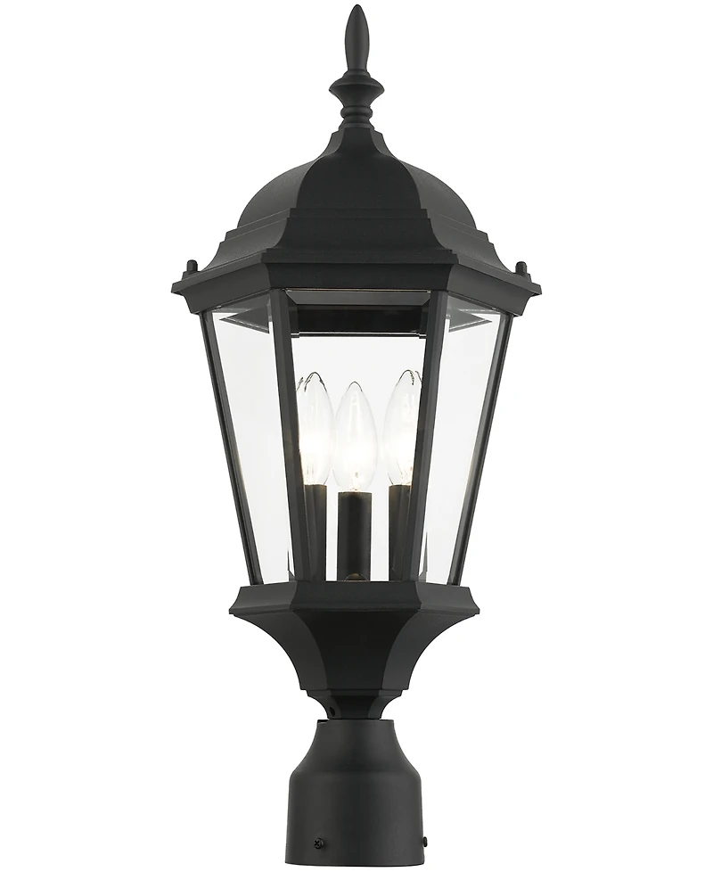 Livex Hamilton 3 Light Outdoor Post Top Lantern