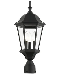 Livex Hamilton 3 Light Outdoor Post Top Lantern
