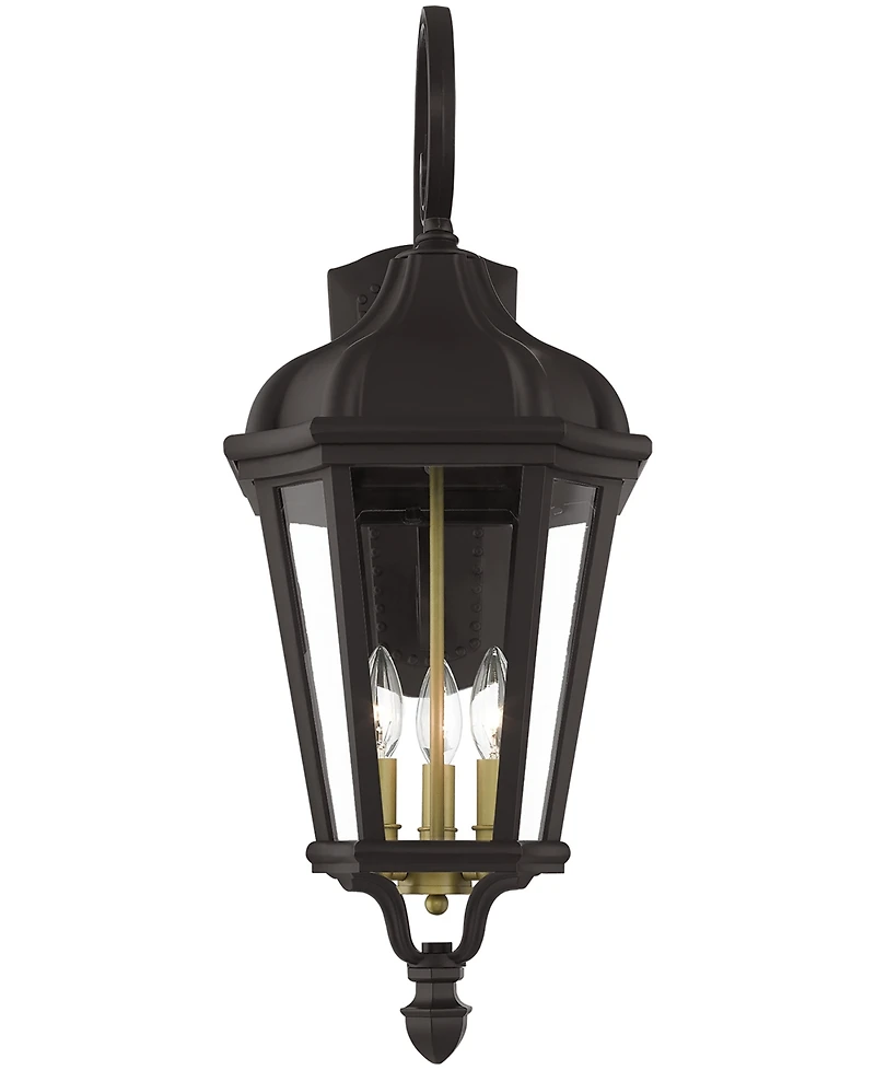Livex Morgan 3 Light Outdoor Wall Lantern