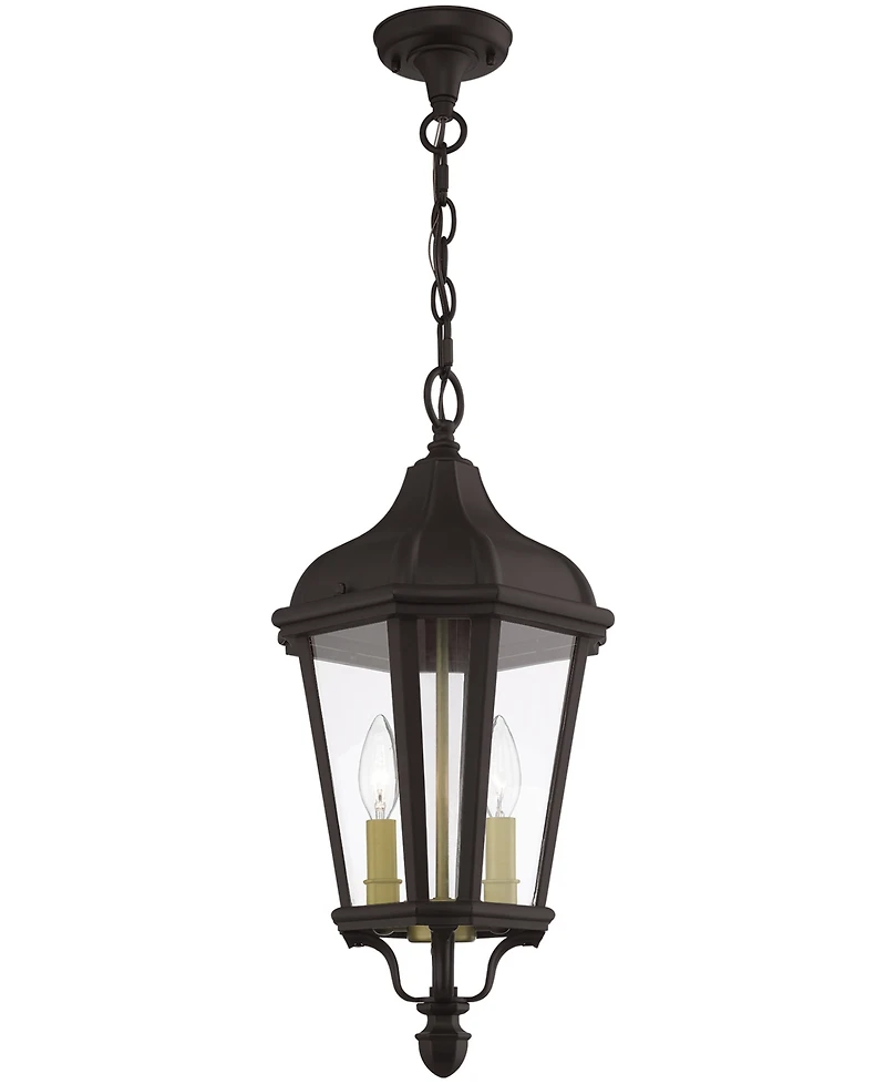 Livex Morgan 2 Light Outdoor Pendant Lantern