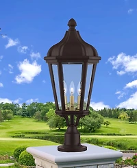 Livex Morgan 3 Light Outdoor Post Top Lantern