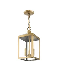 Livex Nyack 3 Light Outdoor Pendant Lantern