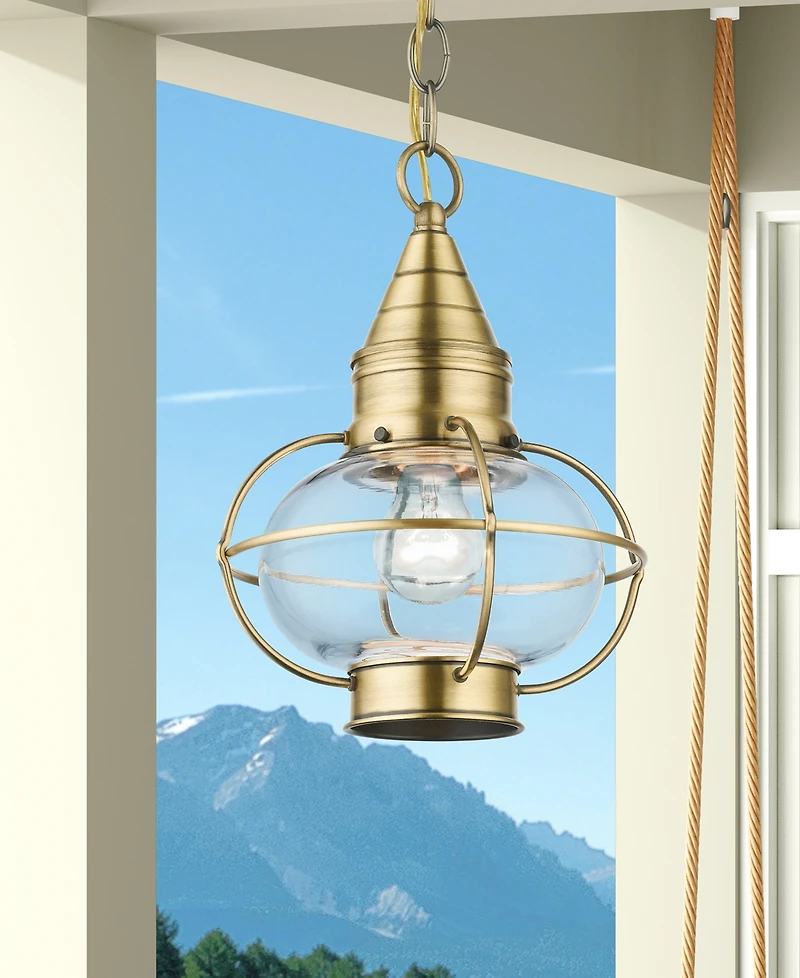 Livex Newburyport 1 Light Outdoor Pendant Lantern