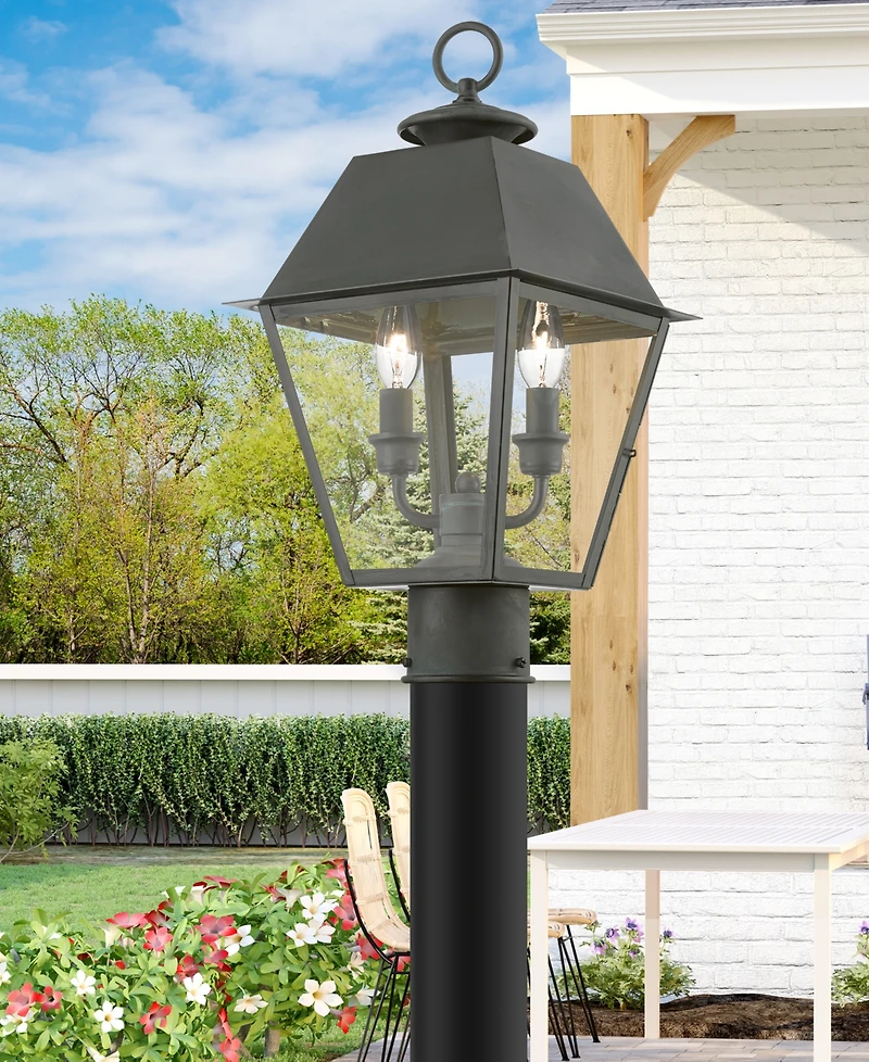 Livex Wentworth 2 Light Outdoor Medium Post Top Lantern