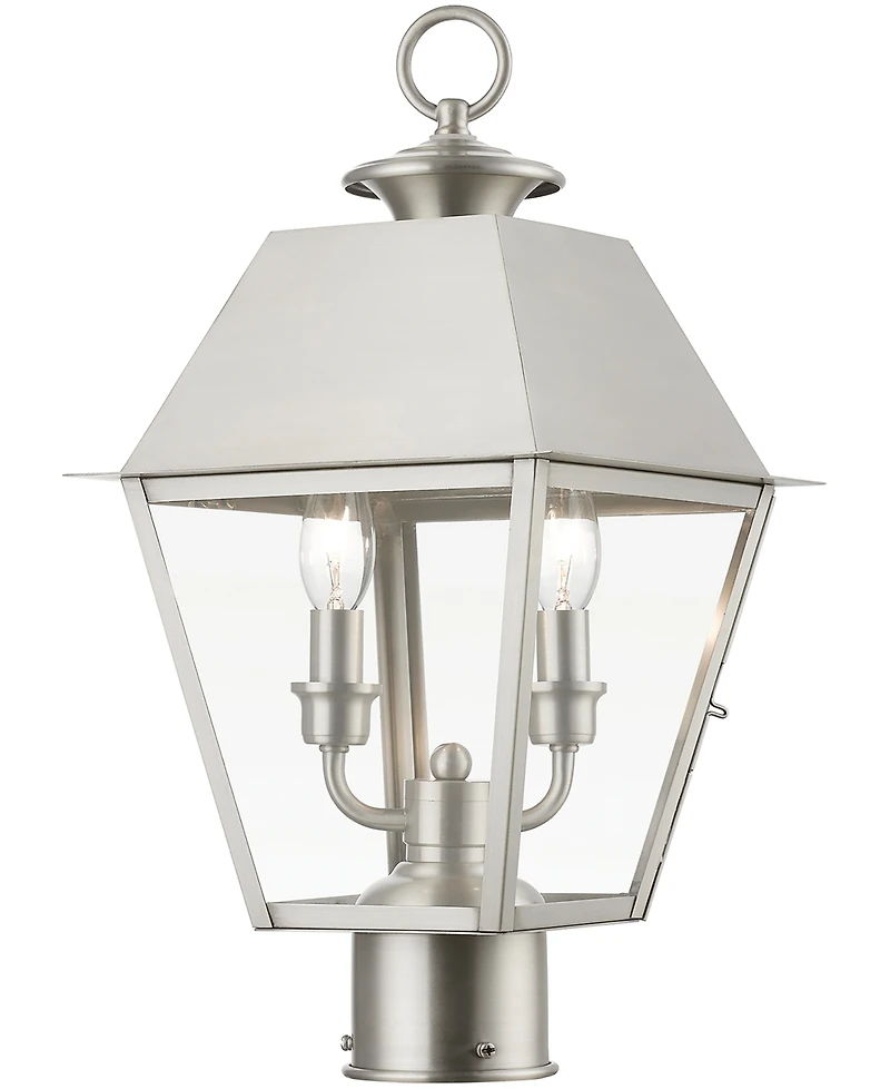 Livex Wentworth 2 Light Outdoor Medium Post Top Lantern