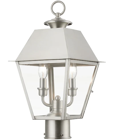 Livex Wentworth 2 Light Outdoor Medium Post Top Lantern