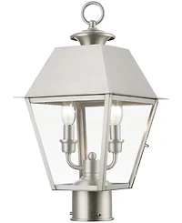 Livex Wentworth 2 Light Outdoor Medium Post Top Lantern