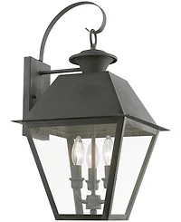 Livex Wentworth 3 Light Outdoor Large Wall Lantern