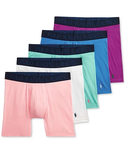 Polo Ralph Lauren Men's 5-Pack Cotton-Blend Boxer Briefs