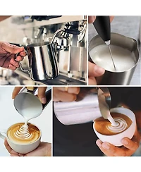 Frothing Pitcher Milk Frother Cup - Easy to Read Measurements
