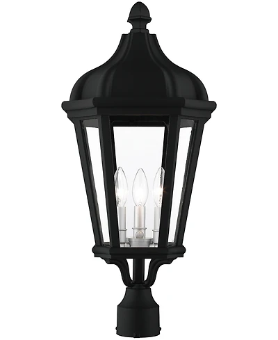 Livex Morgan 3 Light Outdoor Post Top Lantern
