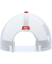 Men's '47 Brand Red, White St. Louis Cardinals Burgess Trucker Snapback Hat