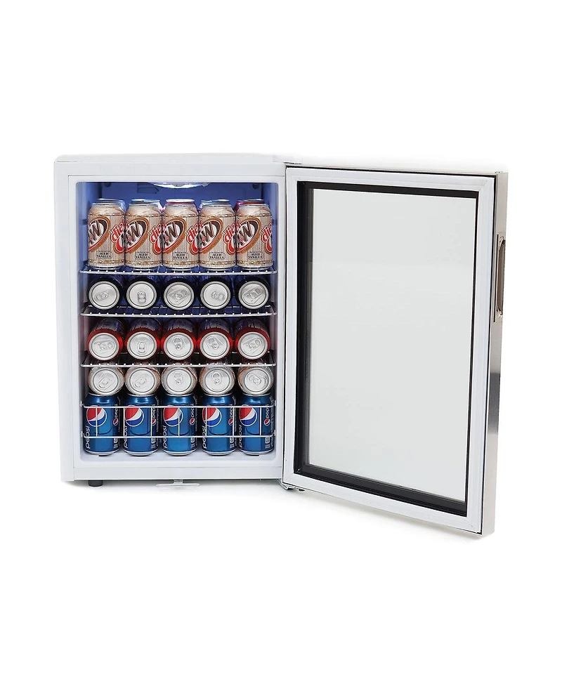 Whynter Beverage Refrigerator With Lock - Stainless Steel 90 Can Capacity