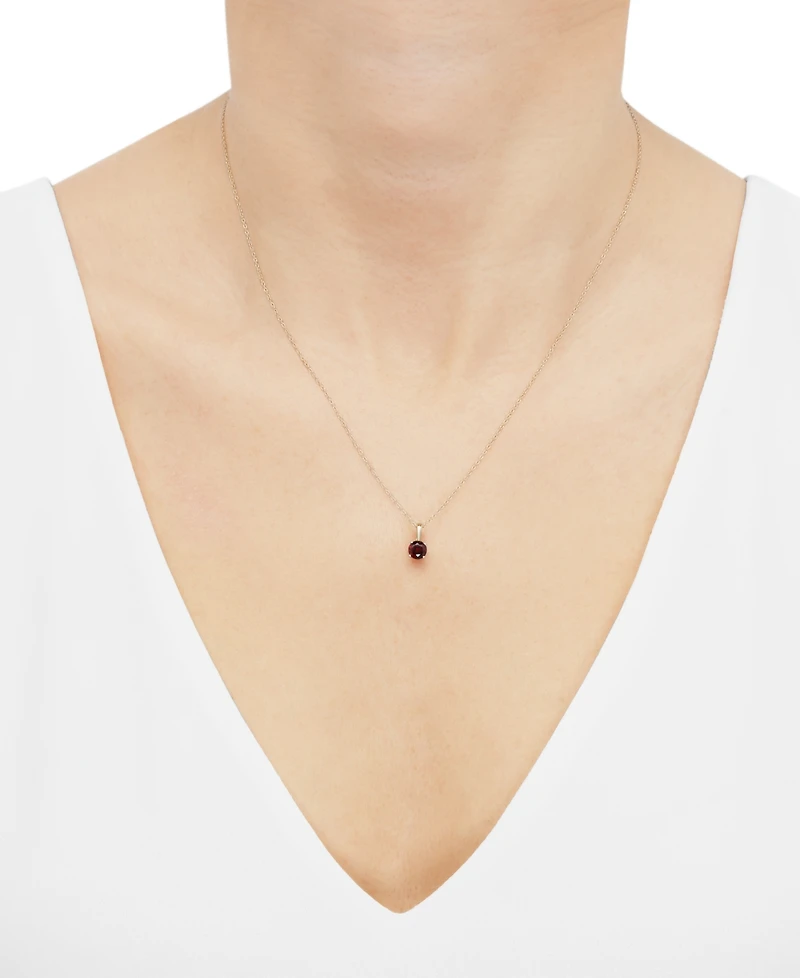 Birthstone Pendant 14k Gold or White