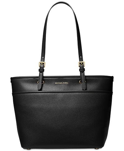 Michael Kors Medium Leather Top Zip Pocket Tote