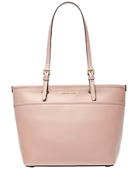 Michael Kors Medium Leather Top Zip Pocket Tote