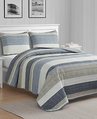 Nautica Ridgeport Reversible 3 Piece Quilt Set, King