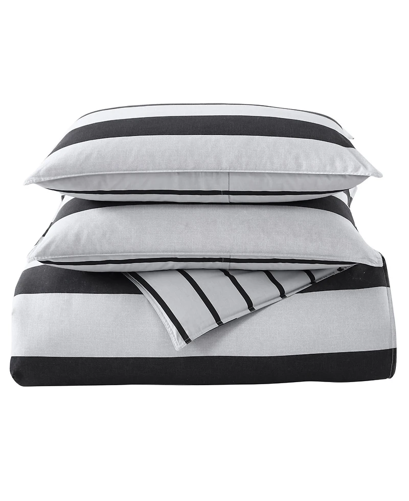 Closeout! Nautica Lawndale Reversible 3 Piece Comforter, Set, Full/Queen