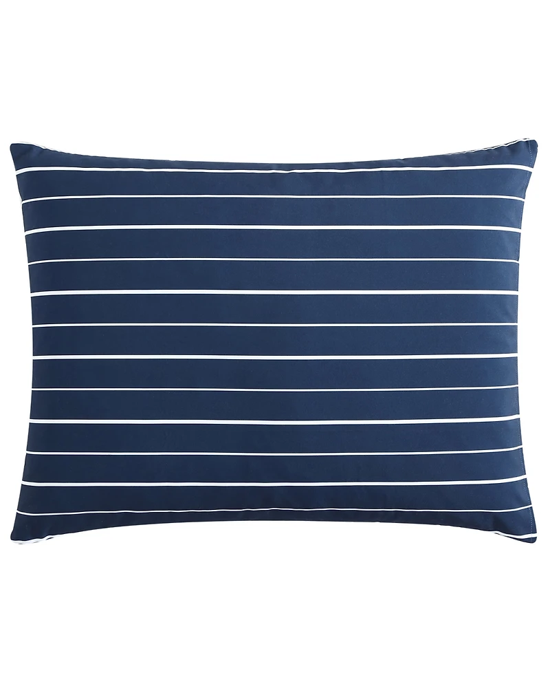 Nautica Longdale Solid Stripe Reversible 3 Piece Comforter Set, King