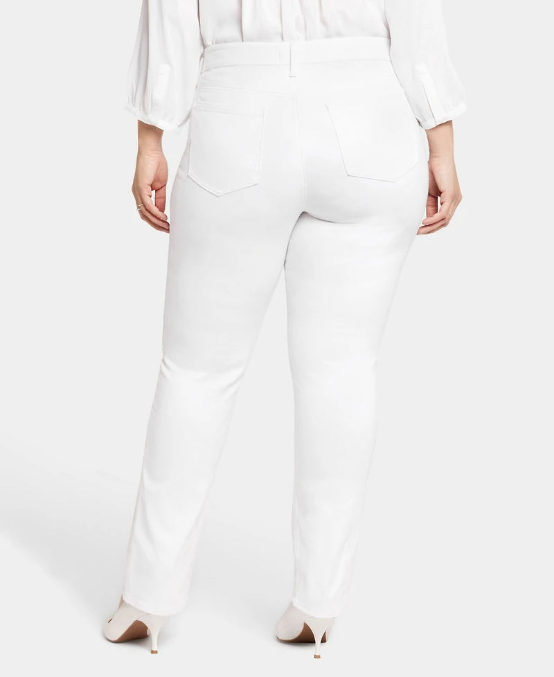 Nydj Plus Waist Match Marilyn Straight Jeans