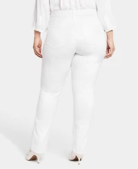 Nydj Plus Waist Match Marilyn Straight Jeans