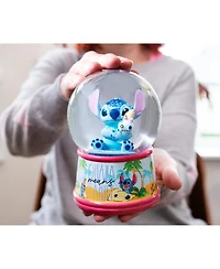 Disney Lilo & Stitch Ohana Light-Up Snow Globe with Swirling Glitter Display Decoration | Home Decor for Kids Room Essentials | Precious Keepsake, Cut