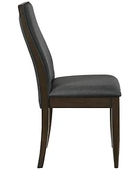 Coaster Home Furnishings Wes 2-Piece Asian Hardwood Upholstered Side Chair Set